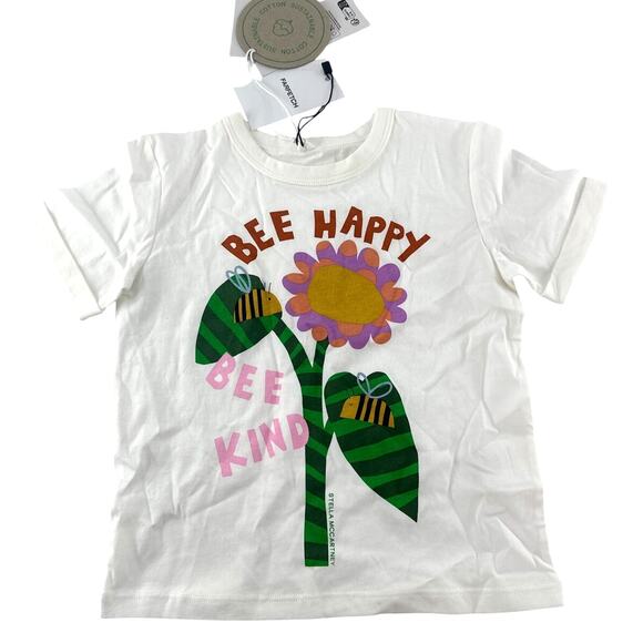 Stella McCartney Girls White Cotton T-shirt Size 3 Years - Picture 4 of 7